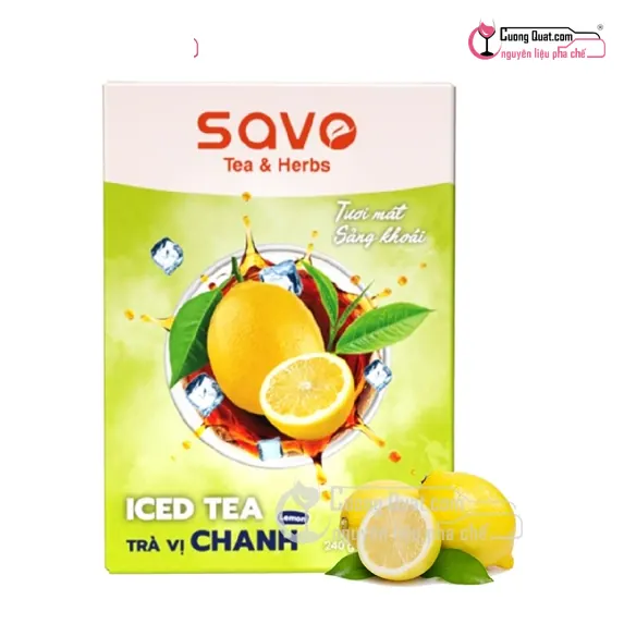 Trà Hòa Tan Savo Chanh 240g, Hộp 240g, thùng 24