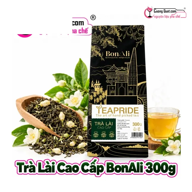 Trà Lài Cao Cấp Bonali Teapride 300g, Gói 300g, thùng 10