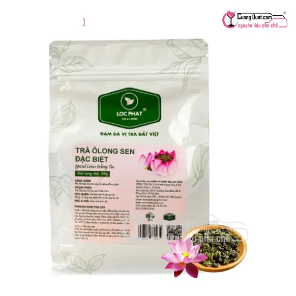 Trà Ô Long Sen Đặc Biệt Lộc Phát 500g, Gói 500g, thùng 24