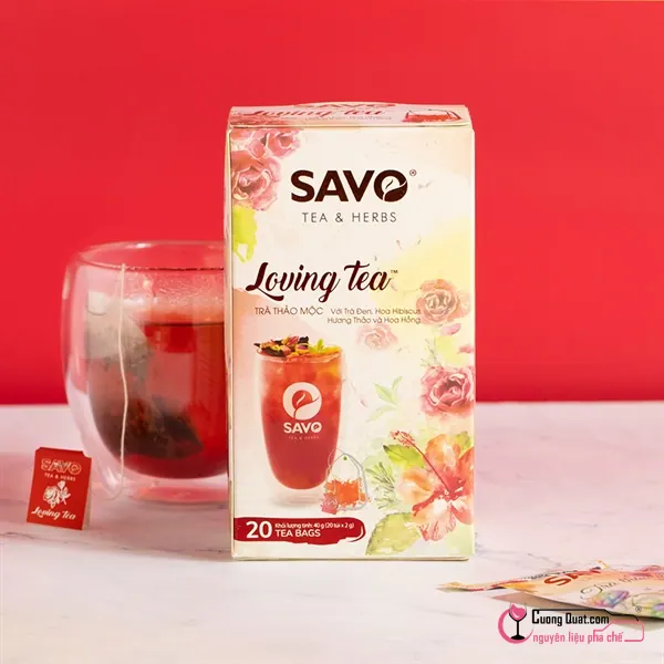 Trà Túi Lọc Thảo Mộc Savo Loving Tea 50g, Hộp 50g, thùng 24