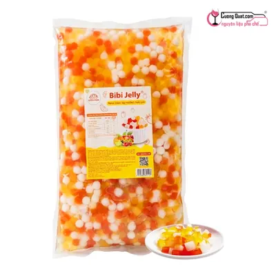 Trân Châu 3Q Bibi Trái Cây 2kg, Gói 2kg, thùng 6
