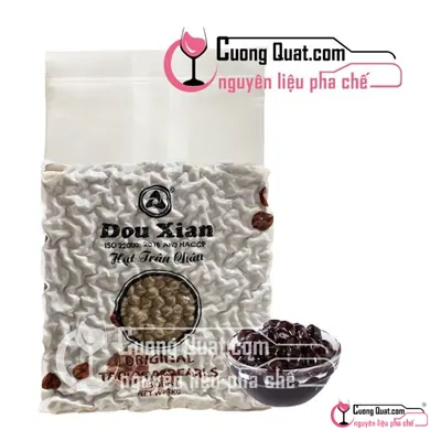 Trân Châu Douxian Đường Đen 3kg, Gói 3kg, thùng 6
