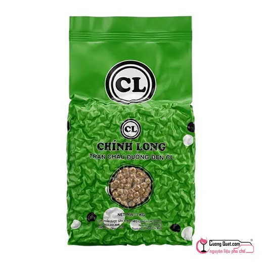 Trân Châu Đường Đen Chính Long 3kg, Gói 3kg, thùng 6