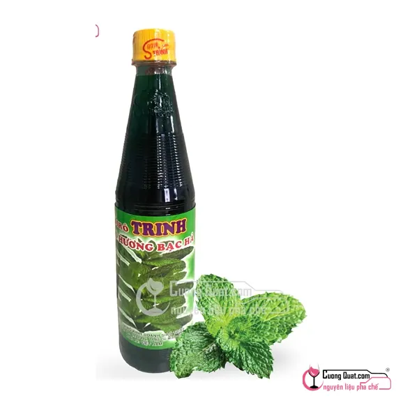 Trinh Siro Bạc Hà 600ml, Chai 600ml, thùng 20