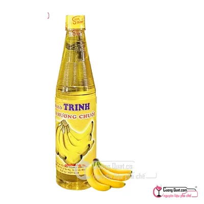 Trinh Siro Chuối 600ml, Chai 600ml, thùng 20