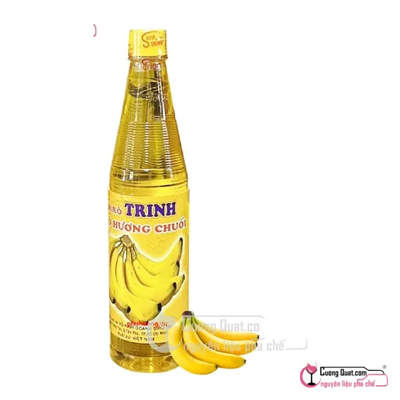Trinh Siro Chuối 600ml, Chai 600ml, thùng 20