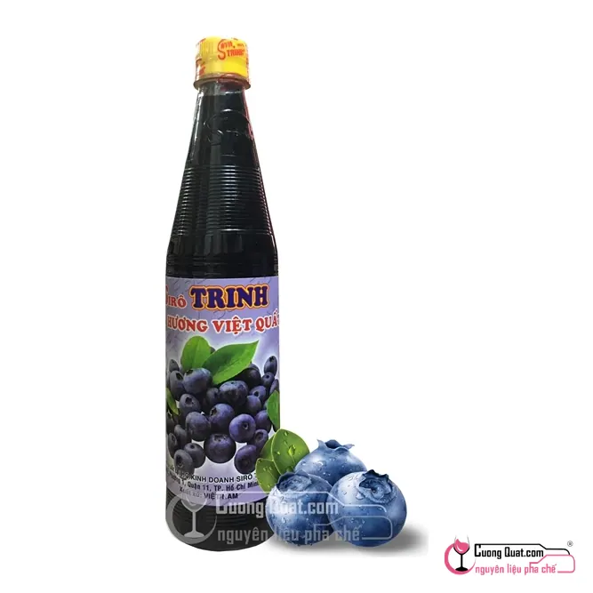 Trinh Siro Việt Quất 600ml, Chai 600ml, thùng 20