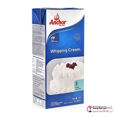 Whipping Cream Anchor 1L, Hộp 1L, thùng 12