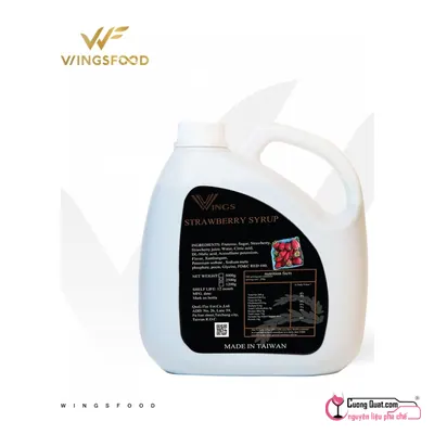 Wings Siro Dâu 2.5kg, Can 2.5kg, thùng 6