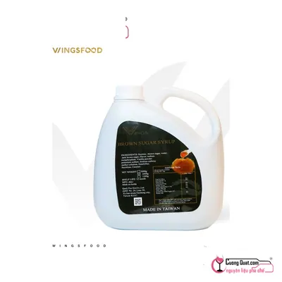 Wings Siro Đường Đen 2.5kg, Can 2.5kg, thùng 6