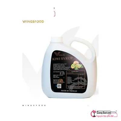 Wings Siro Kiwi 2.5kg, Can 2.5kg, thùng 6