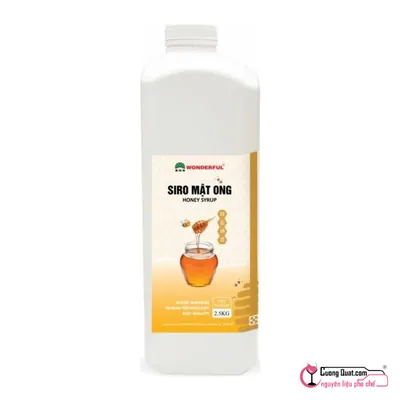 Wonderful Siro Mật Ong 2.5kg, Chai 2.5kg, thùng 6