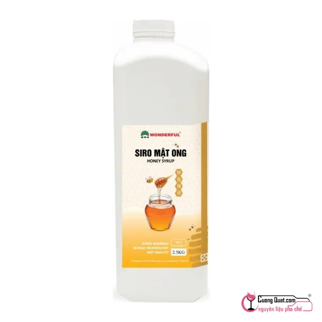 Wonderful Siro Mật Ong 2.5kg, Chai 2.5kg, thùng 6
