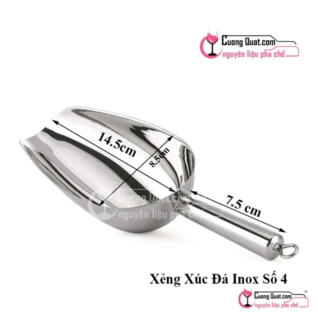 Xẻng Xúc Đá Inox Số 4, Cái